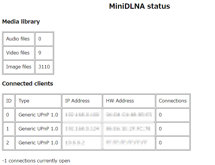 MiniDLNAのページ